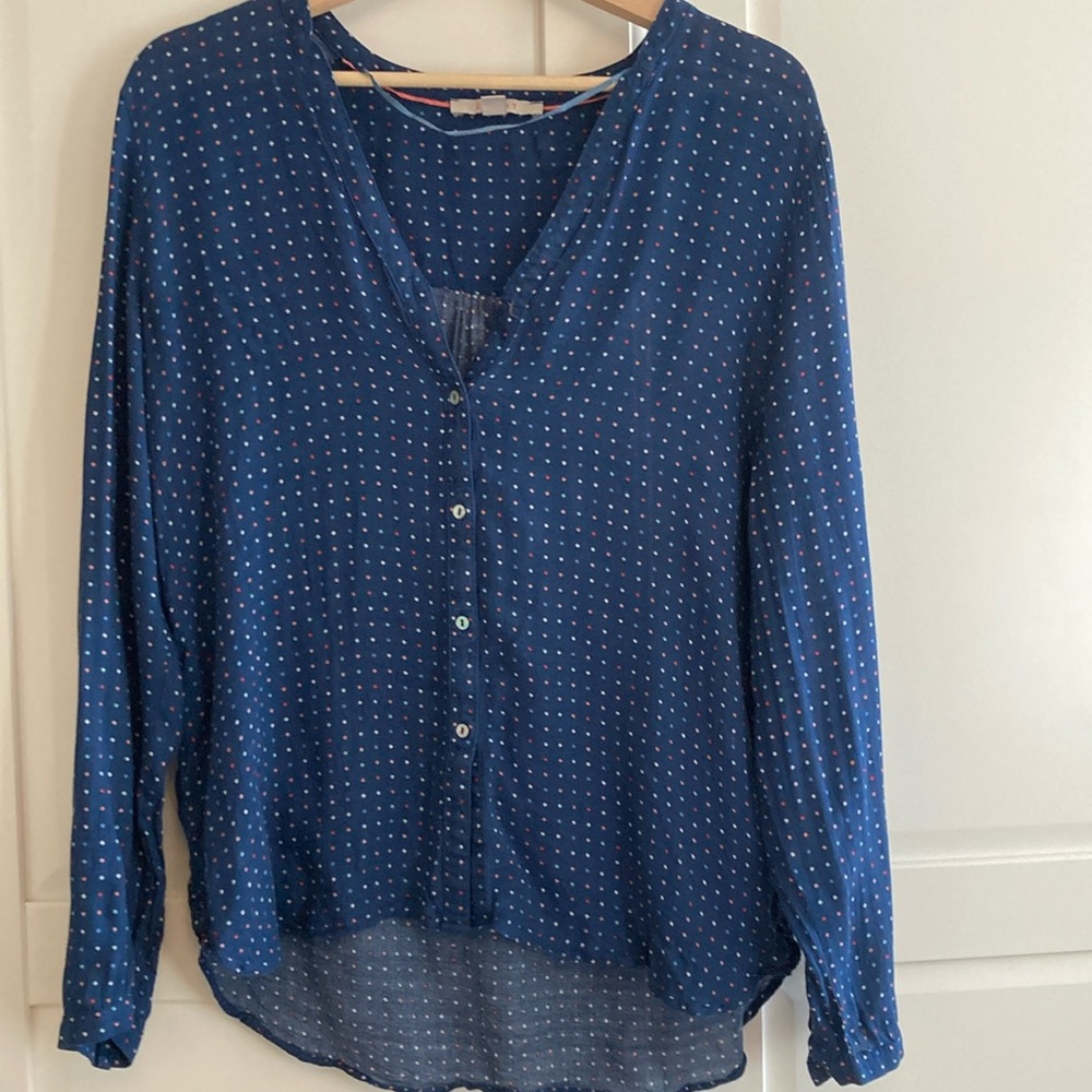⭐️ ESPRIT Blouse Sz 10 FR 42 Polka Dot